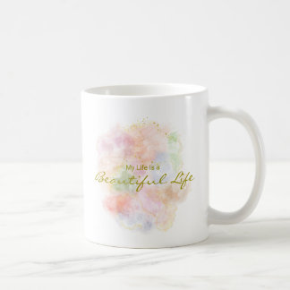 Personalized Positive Quote Resin Art Typography コーヒーマグカップ