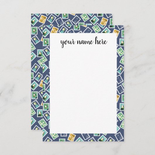 Personalized Postal Worker Note Cards サンキューカード (正面/裏面)