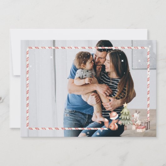 Personalized postal Xmas 招待状 (正面)