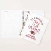 Personalized PRAY SLAY CROCHET Projects プランナー手帳 (ディスプレー)