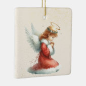 Personalized Praying Girl Angel Christmas Ornament セラミックオーナメント (右)