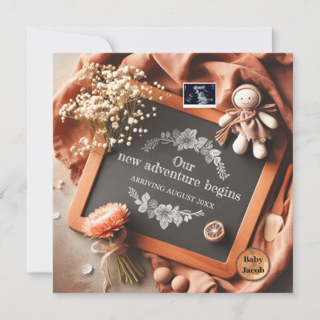 Personalized Pregnancy Reveal - Ultrasound  Photo (正面)