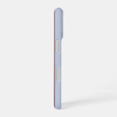 Personalized Preppy Brown Blue Cabana Stripe iPhone 16ケース (右側面)