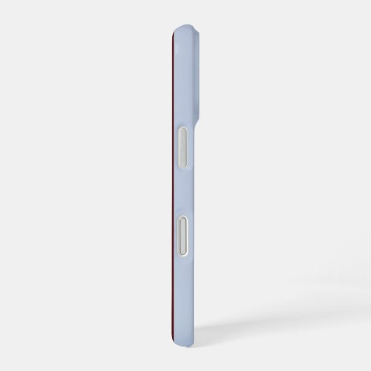Personalized Preppy Brown Blue Cabana Stripe iPhone 16ケース (右側面)