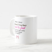 Personalized Preschool Teacher Appreciation Gift コーヒーマグカップ (正面左)