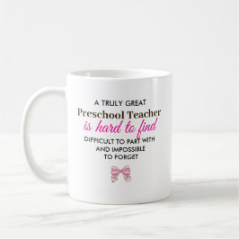 Personalized Preschool Teacher Appreciation Gift コーヒーマグカップ