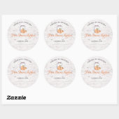 Personalized Preserved Peaches Canning Stickers ラウンドシール (シート)