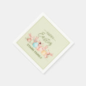 Personalized, pretty Easter festive napkins スタンダードカクテルナプキン (角)
