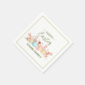 Personalized, pretty Easter festive napkins スタンダードカクテルナプキン (角)