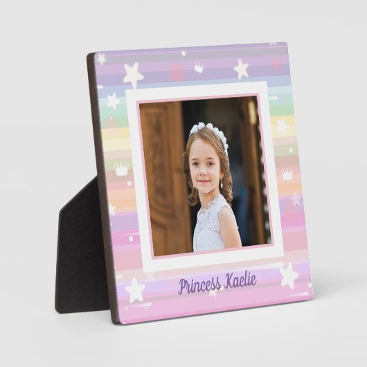 Personalized Princess Photo tabletop Plaque フォトプラーク (正面)