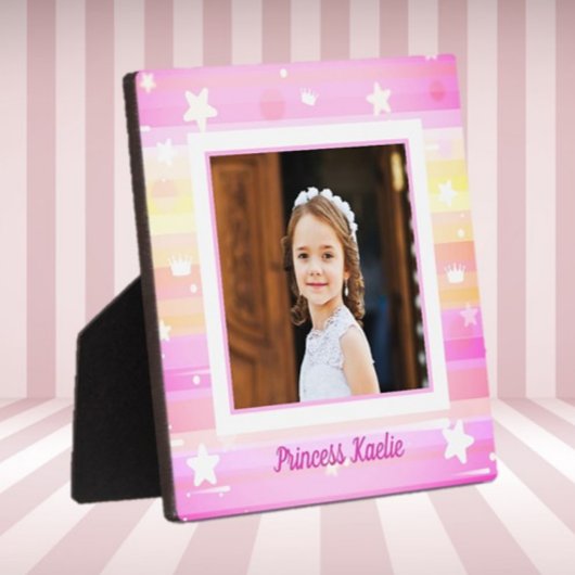 Personalized Princess Photo tabletop Plaque フォトプラーク