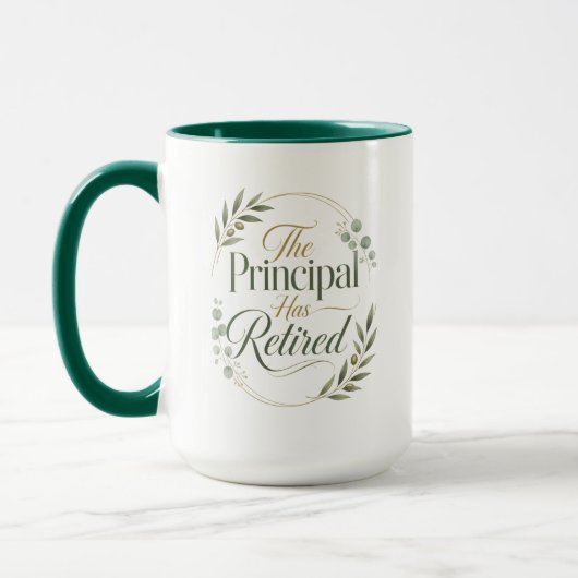 Personalized Principal Retirement Gift マグカップ (左)