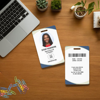 Personalized Professional Employee Photo ID Badge バッジ