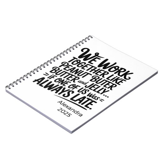 Personalized Professional Overthinker ノートブック (左側)