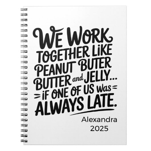 Personalized Professional Overthinker ノートブック (正面)