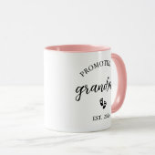 Personalized Promoted to Grandma マグカップ (正面右)
