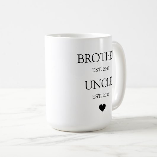 Personalized Promoted to Uncle  コーヒーマグカップ (正面右)