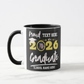 Personalized Proud Family Graduation Class of 2026 マグカップ (左)