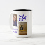 Personalized "Proud of Myself" mug - personal phot ツートーンマグカップ (正面左)