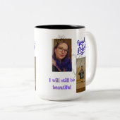Personalized "Proud of Myself" mug - personal phot ツートーンマグカップ (正面右)