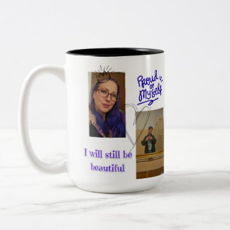 Personalized "Proud of Myself" mug - personal phot ツートーンマグカップ