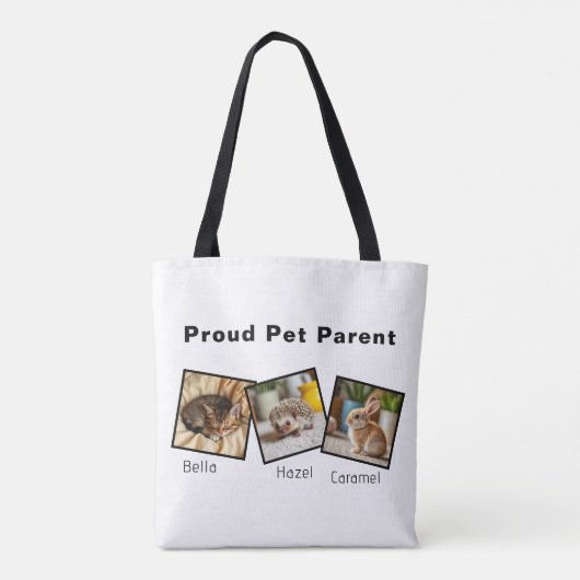 Personalized Proud Pet Parent Tote Bag トートバッグ (裏面)