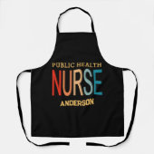 Personalized Public health nurse RN gifts エプロン (正面)
