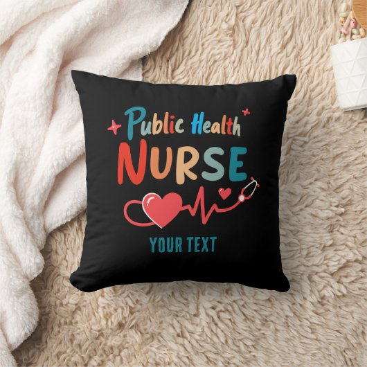 Personalized Public health nurse RN gifts クッション (ブランケット)