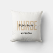 Personalized Public health nurse RN gifts クッション (正面)