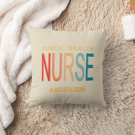 Personalized Public health nurse RN gifts クッション (ブランケット)