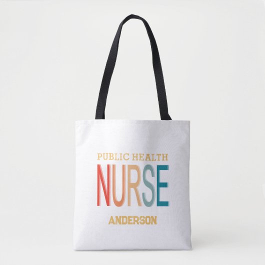 Personalized Public health nurse RN gifts トートバッグ (正面)