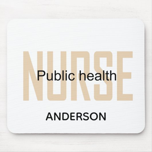 Personalized Public health nurse RN gifts マウスパッド (正面)