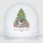 Personalized Pug Dog Christmas (裏面)