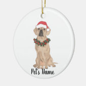 Personalized Puggle セラミックオーナメント (左)