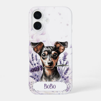 Personalized Pup Phone Case – Min Pin iPhone 16ケース