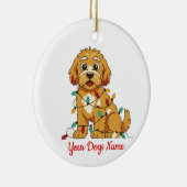 Personalized Puppy Christmas Ornament セラミックオーナメント (右)
