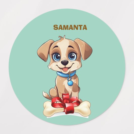 Personalized Puppy Labels  ラベル (デザイン1)