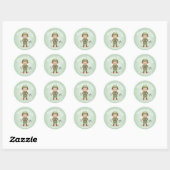 Personalized Purim Sticker – Soldier Theme ラウンドシール (シート)