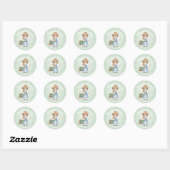 Personalized Purim Sticker - Teacher Theme ラウンドシール (シート)