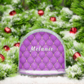 Personalized Purple and Gold Custom Name (クリスマス)