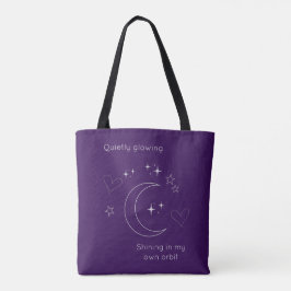 Personalized Purple Celestial Line Art Tote Bag トートバッグ
