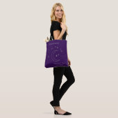 Personalized Purple Celestial Line Art Tote Bag トートバッグ (モデル)