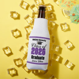 Personalized Purple Class of 2026 Graduation Party ボトルクーラー