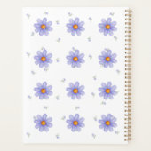 Personalized Purple Daisy Notebook Custom Name プランナー手帳 (裏面)
