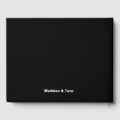 Personalized Purple Floral Bouquet Wedding ゲストブック (裏面)