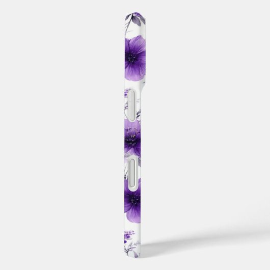 Personalized Purple Floral Phone for iPhone  Case-Mate iPhoneケース (裏面 / 右)