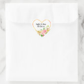 Personalized Purple Heart stickers ハートシール (バッグ)