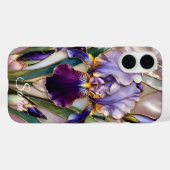 Personalized Purple Iris Phone Case Elegant Case-Mate iPhoneケース (裏面 (横))