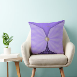 Personalized Purple Jewel Textile Illusion クッション