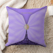 Personalized Purple Jewel Textile Illusion クッション (ブランケット)